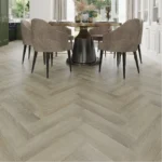 Luxury vinyl tile wood-look design.