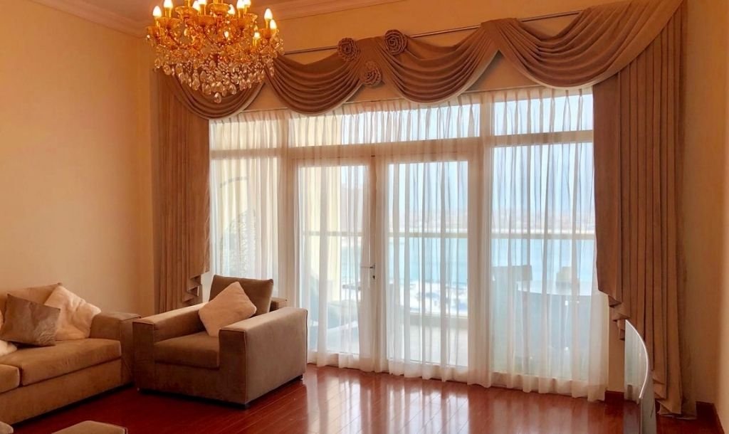 Elegant apartment curtains in Dubai homes