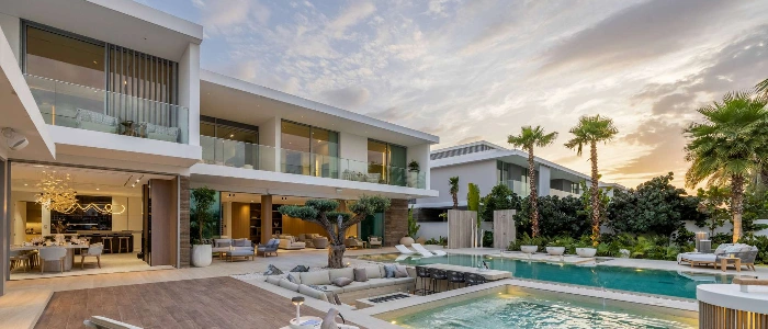 Villa exterior renovation services.