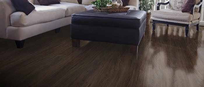 Rustic distressed laminate flooring for vintage Dubai interiors