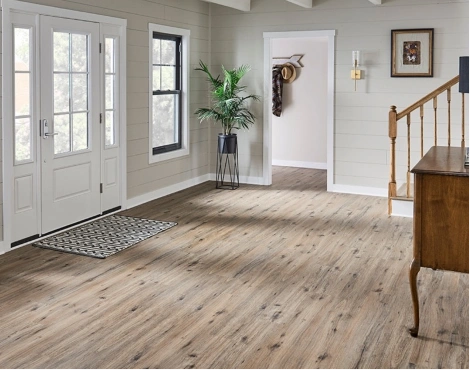 Elegant luxury vinyl tile flooring installed in Dubai villa