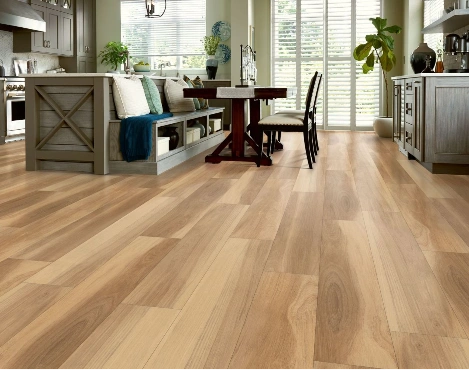 Elegant vinyl flooring installed in luxury Dubai villa