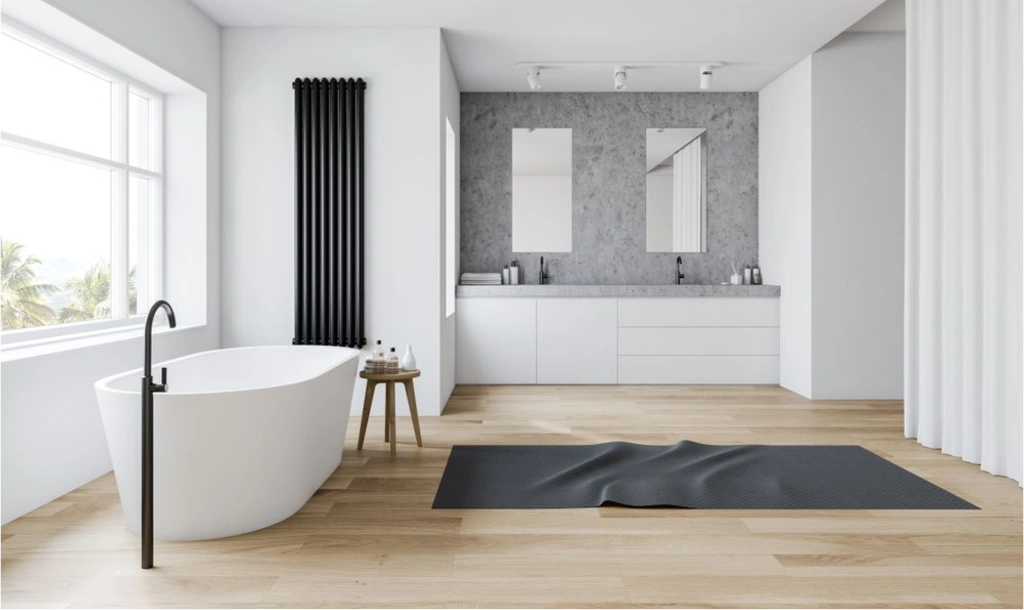 Durable and waterproof washroom flooring design