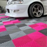 Anti-slip garage floor mats.