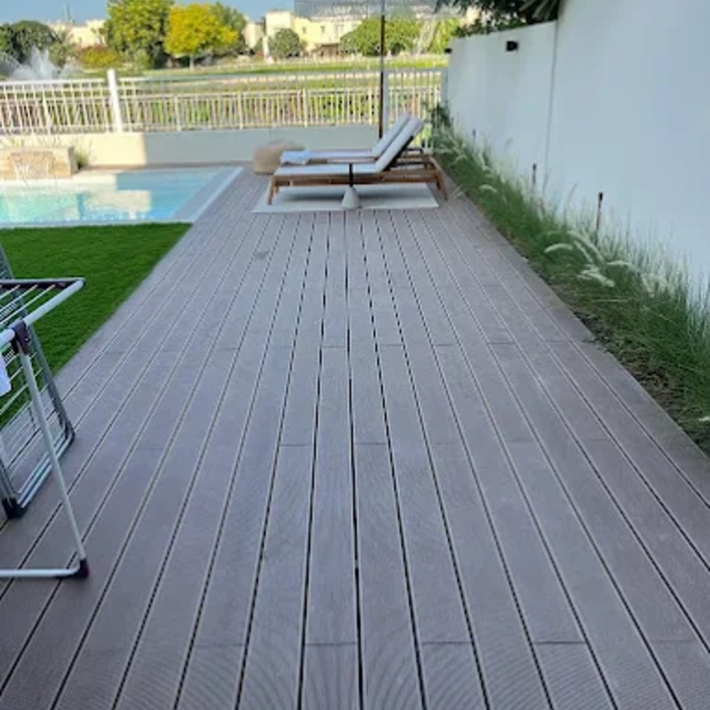 Easy-install interlocking flooring for outdoor spaces