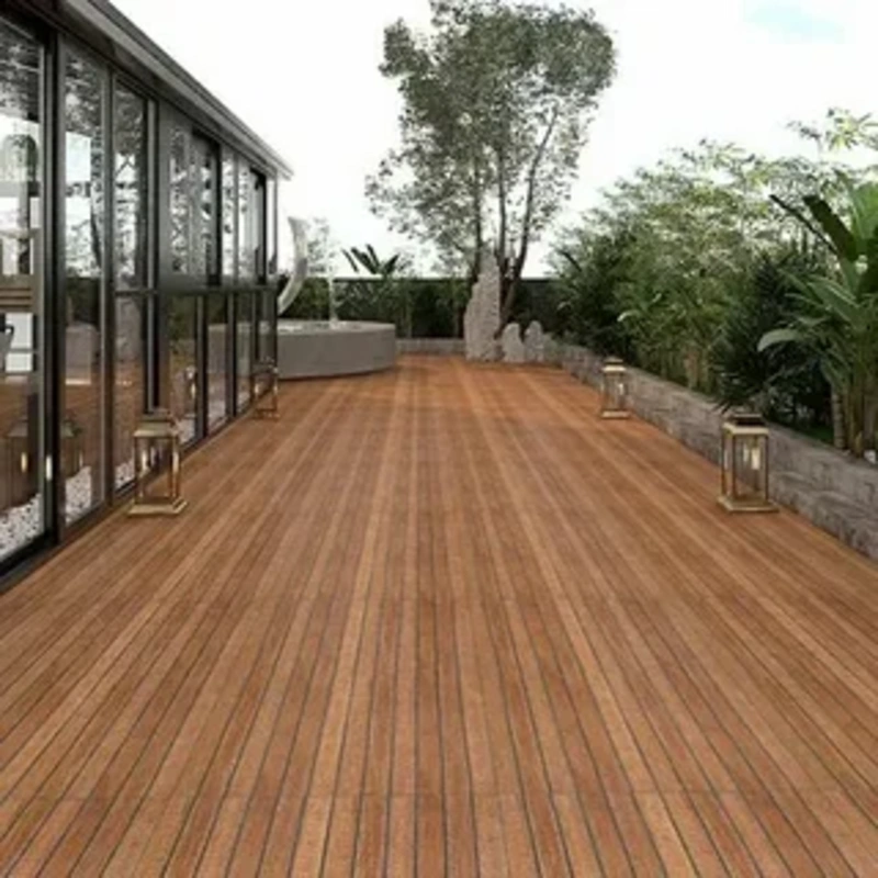 Weather-resistant PVC flooring for outdoor walkways