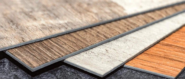 Ceramic tile-look luxury vinyl tile flooring in Dubai home