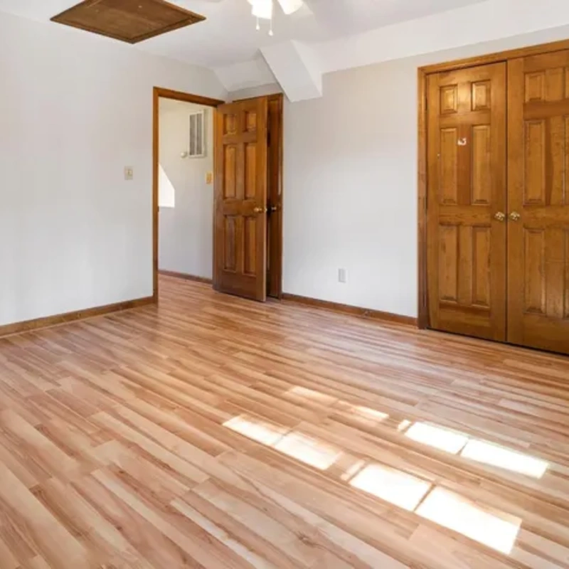 Eco-friendly bamboo engineered flooring in home