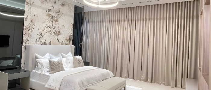 Bedroom Wave Curtains Dubai
