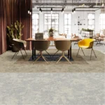 Luxury modern patterned carpet tiles for aesthetic office design.