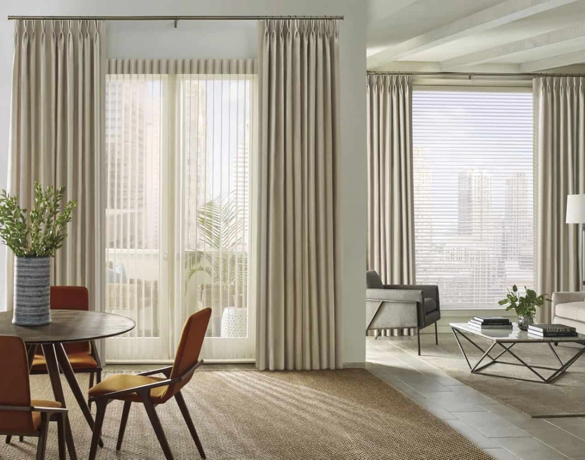 Contemporary blackout window curtains