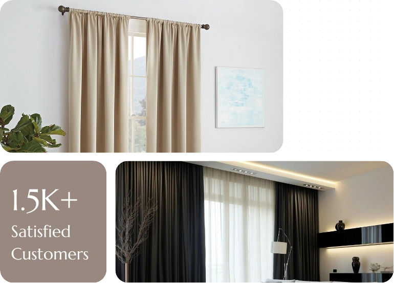 Thick modern blackout curtains