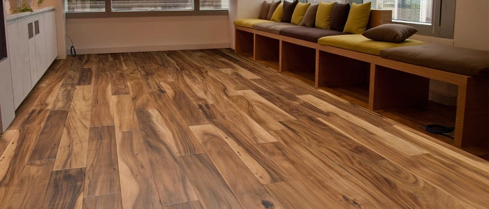 Premium oak wood flooring in modern Dubai villa