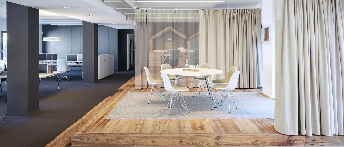 Light sheer curtains for office