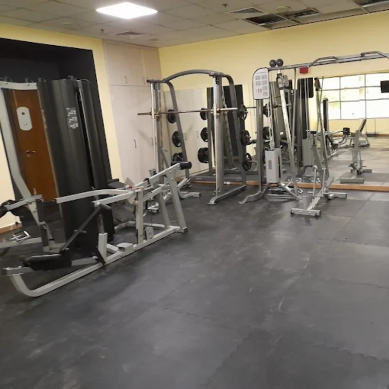 Colorful rubber flooring in Dubai playground area