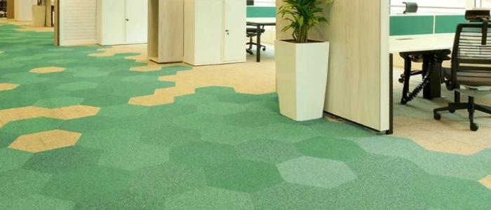 Soft plush office carpet design UAE