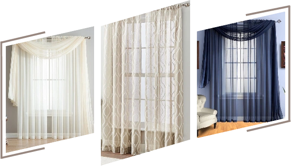 Light premium sheer curtains