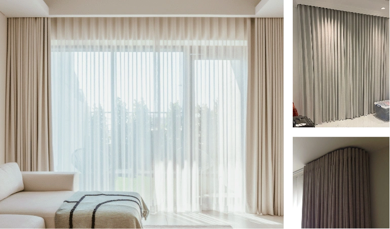 Stylish Wave Curtains Dubai UAE