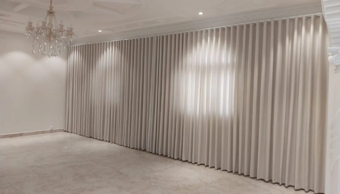 Living Room Motorized Curtains