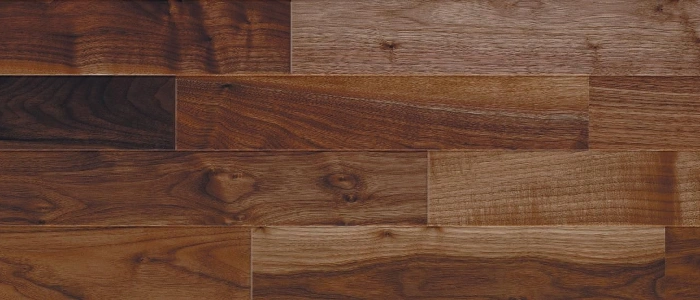 Rich walnut wood flooring in luxury Dubai home