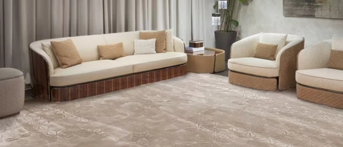 Natural wool floor carpets