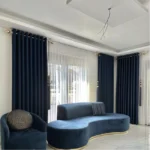 Elegant living room curtains modern style