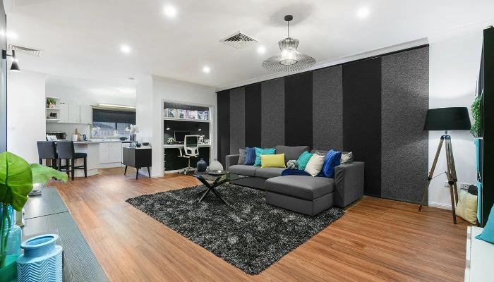 Stylish Living Room Panel Blinds UAE