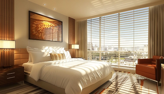 Hotel shutter blinds for luxury interiors