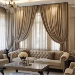 Living room curtains modern style