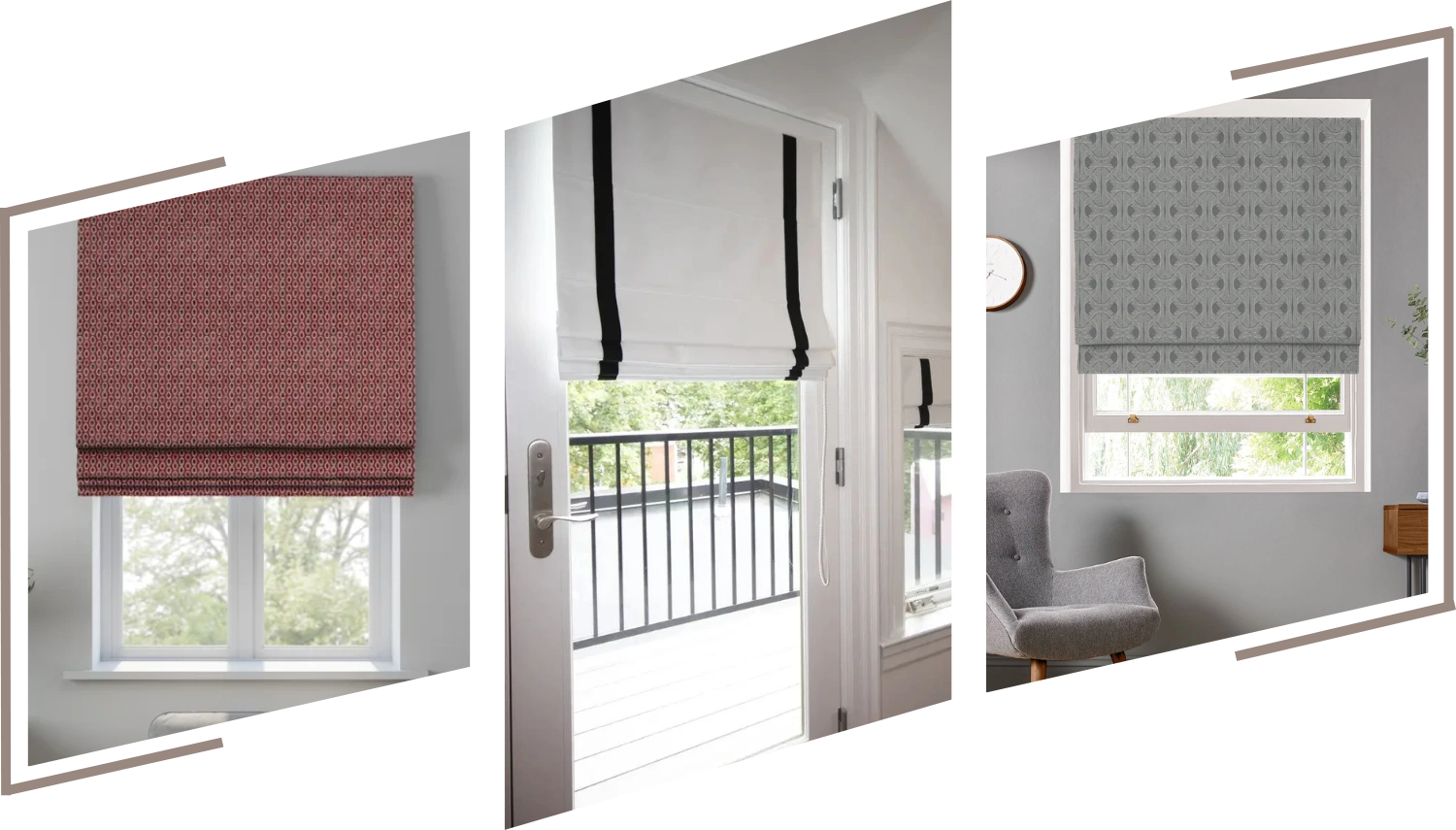 Luxury Fabric Roman Blinds Dubai
