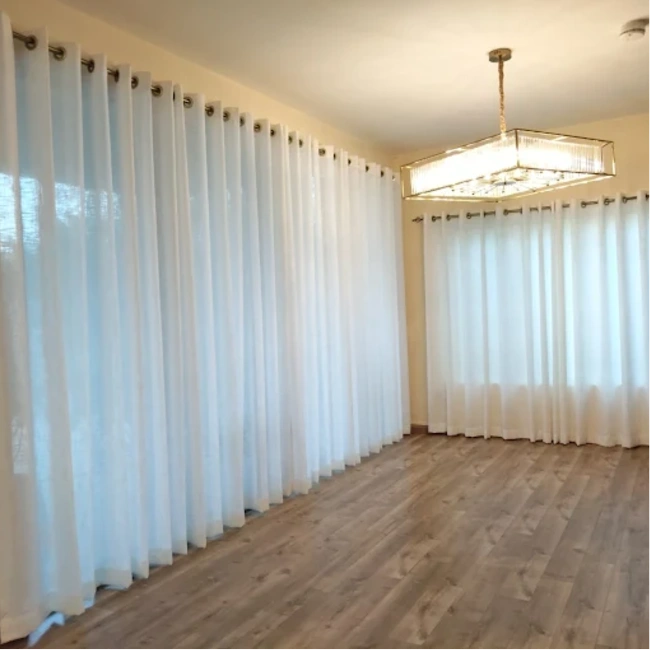 Modern curtain installation project showcase