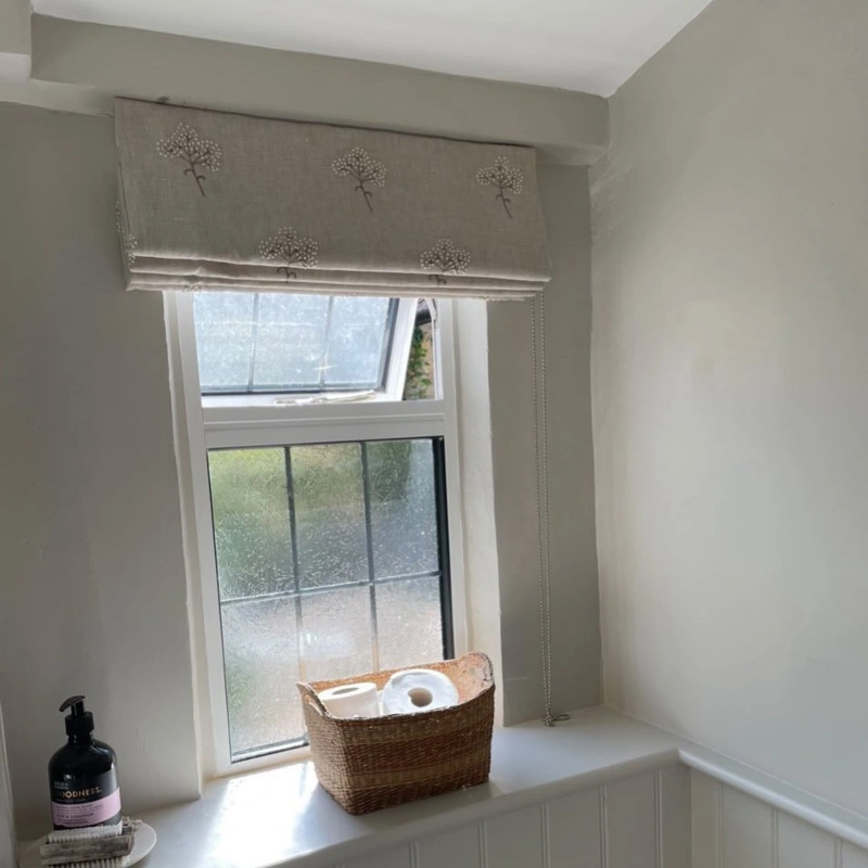 Modern Folded Roman Shade