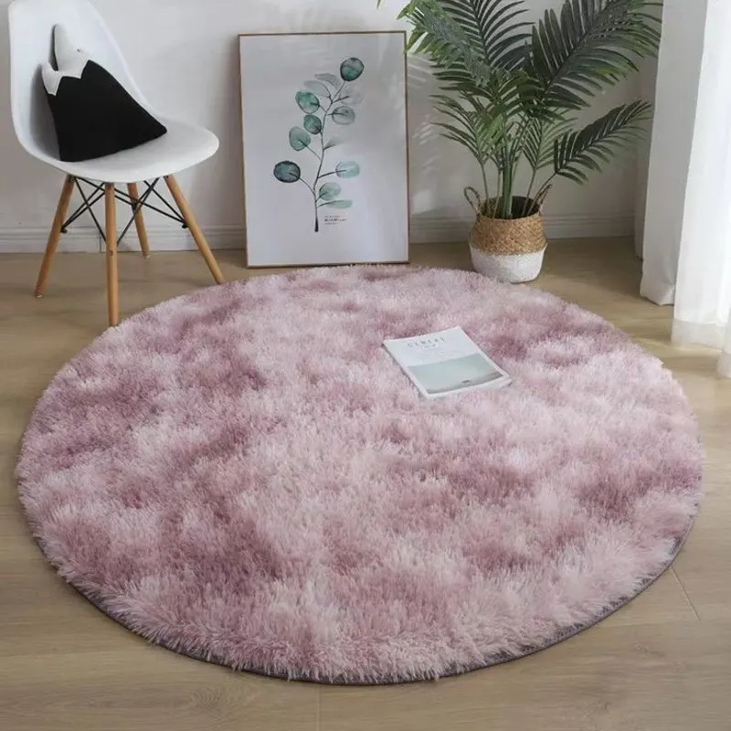 Round Plush Carpets