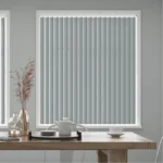 Vertical blinds interior look