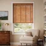 Wooden blinds for windows