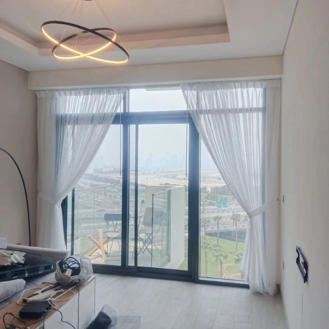 Curtain shortening project Dubai