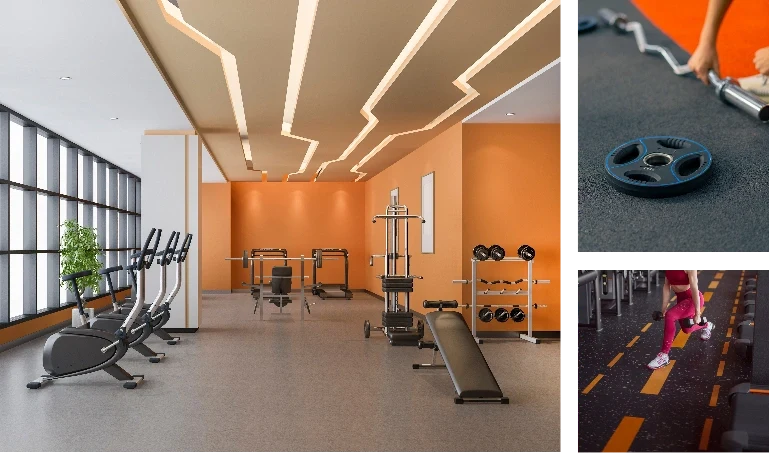 Gym Flooring Tiles in Dubai