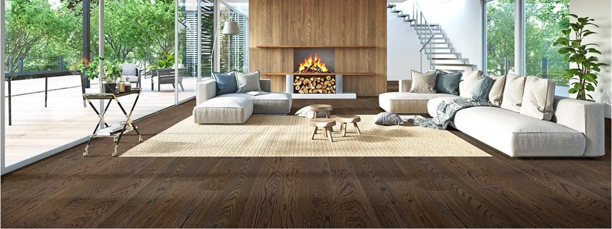 Living Room Engineered Wood Flooring