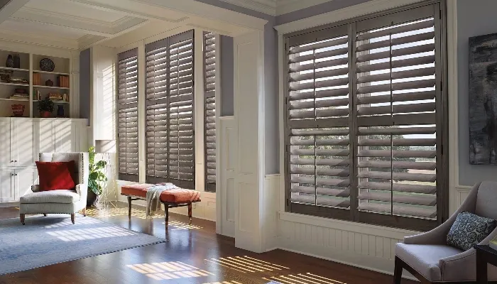 Living Room Shutter Blinds Dubai