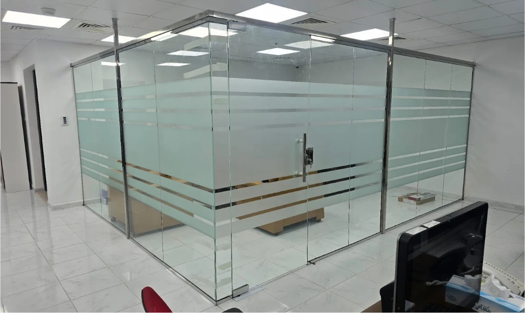 Modern office glass partitions