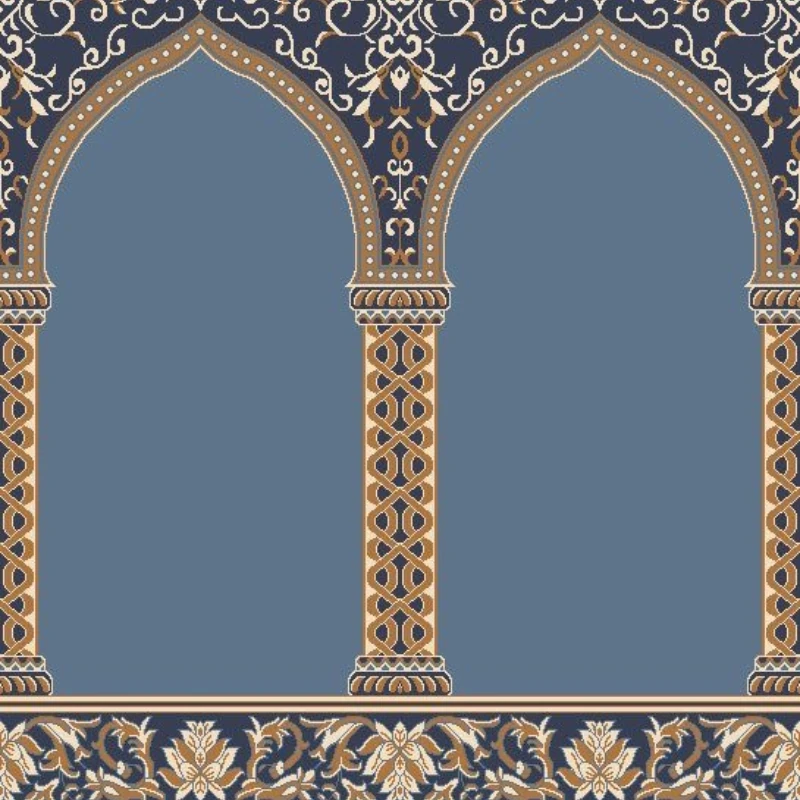 Sky Blue Hira Masjid Carpet