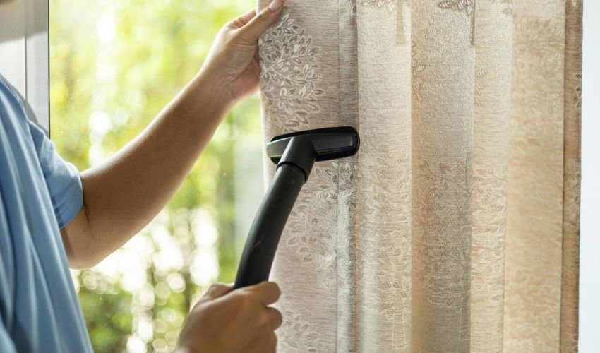 Clean Different Types Of Curtains While Hanging