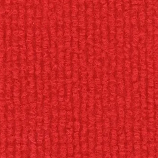 Brick Red Ribbed Carpet
