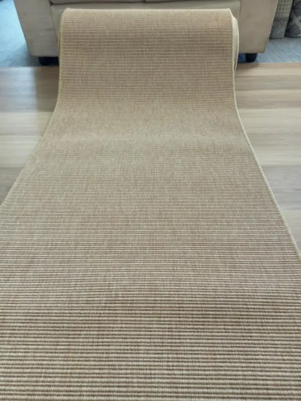 Sisal look exhibition runner carpet