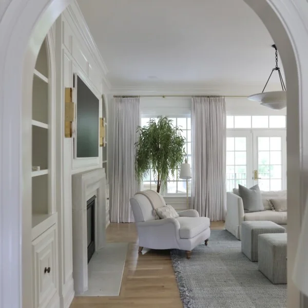 Living room renovation in uae