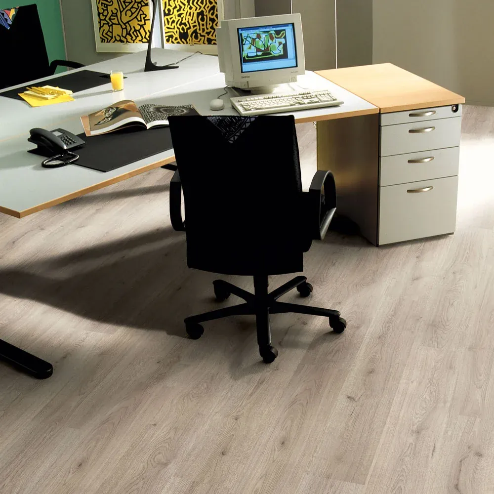 Trend Oak Grey D3126 Basic 6mm Laminate Flooring by Kronotex Trend Oak Grey D3126 Basic 6mm Laminate Flooring by Kronotex Trend Oak Grey D3126 Basic 6mm Laminate Flooring by Kronotex Wood Style Laminate Wood Style Laminate Realistic wood grain-effect laminate with a natural finish AC3 Rating AC3 Rating Perfect for domestic use, with a rating to prove it Domestic Rated Laminate Domestic Rated Laminate Super tough laminate, designed for everyday home use 6mm Thick Laminate 6mm Thick Laminate Super affordable but still looks great in the home Description The Trend Oak Grey Kronotex Basic 6mm Laminate Flooring has a mid grey look with a warm feel. Read More Specifications Thickness 6mm Style Wood Effect Pack Size (M²) 2.921m² Planks Per Pack 11 Plank Size 1376mm x 193mm Edges Flat - No Groove Installation System Easy to install - Click Xpress system - No Glue Needed AC Rating AC3 Reviews Delivery FREE Fast Delivery is available on orders over £249, some areas will require a surcharge. Please select your desired product from the drop down menu or from the swatches to see the stock status and estimated delivery timescale for your item. For more information on our delivery service and areas we deliver to please see our Delivery Page. Measuring Guide Use our Laminate Flooring Measuring Guide for help on how to install your new laminate flooring. Please see our Engineered Wood Flooring Guide for help on this particular type of flooring. Trend Oak Grey D3126 Basic 6mm Laminate Flooring UAE