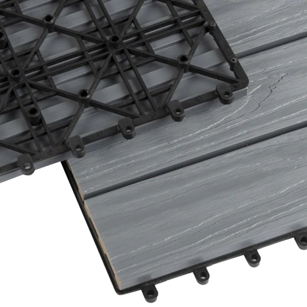 Grey Classic WPC Decking Tiles