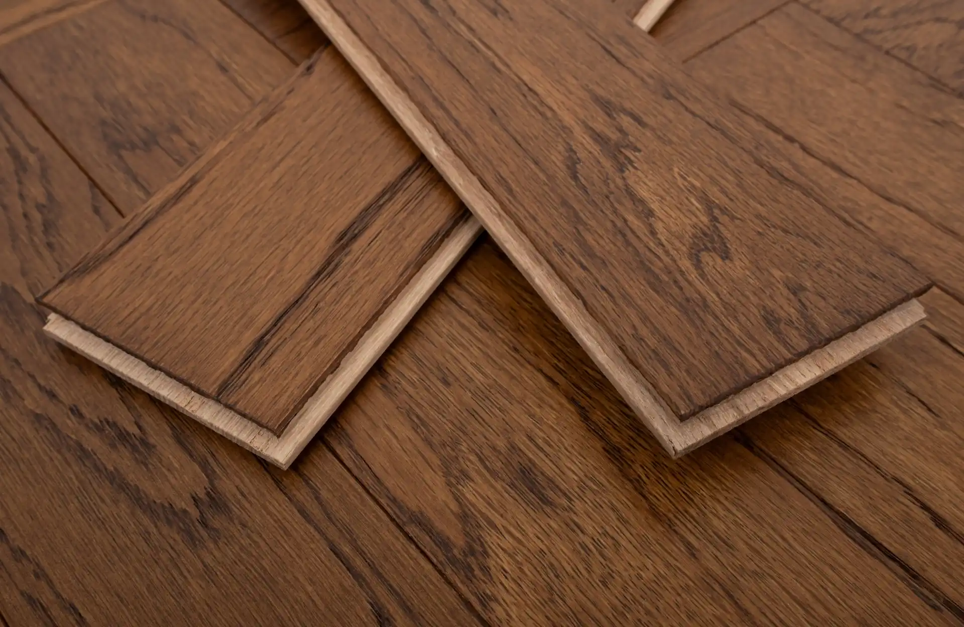 Thorpe Acre Solid Oak Herringbone
